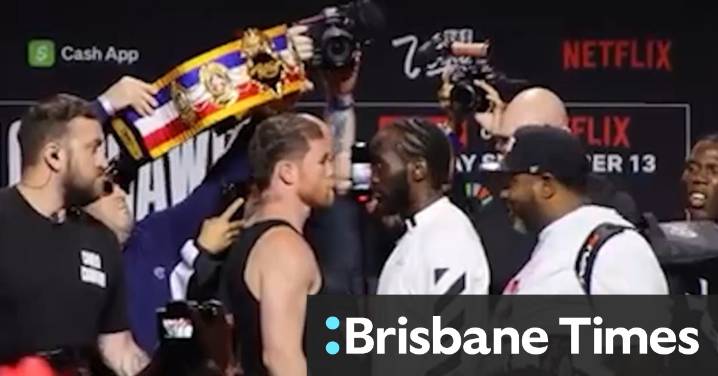 Canelo and Crawford face off ahead of super