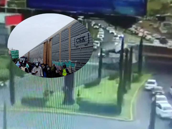 VIDEO: Así fue el choque de un tren con un autobús de pasajeros en Atlacomulco