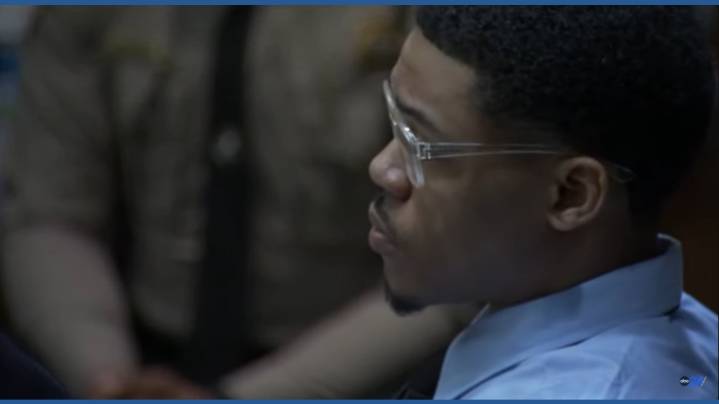 Surveillance video shown in trial of man accused of killing girlfriend, baby