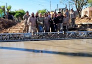 Las Breñas: llega a su etapa final la pavimentación de la bocacalle de España y Uruguay