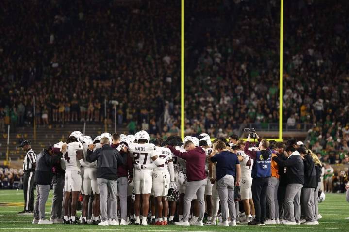 Texas A&M: Bryce Anderson avoided 'catastrophic injury' after being carted off at Notre Dame