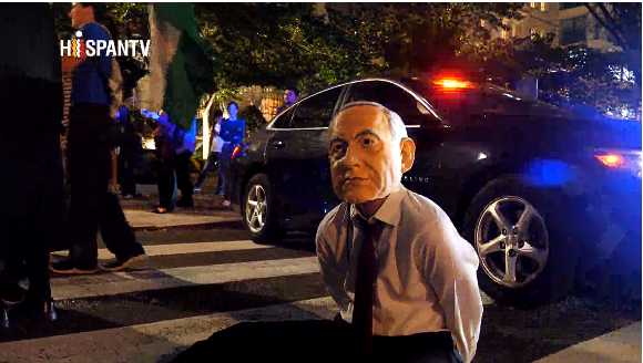 Exigen arresto por genocidio a Benjamín Netanyahu en Washington