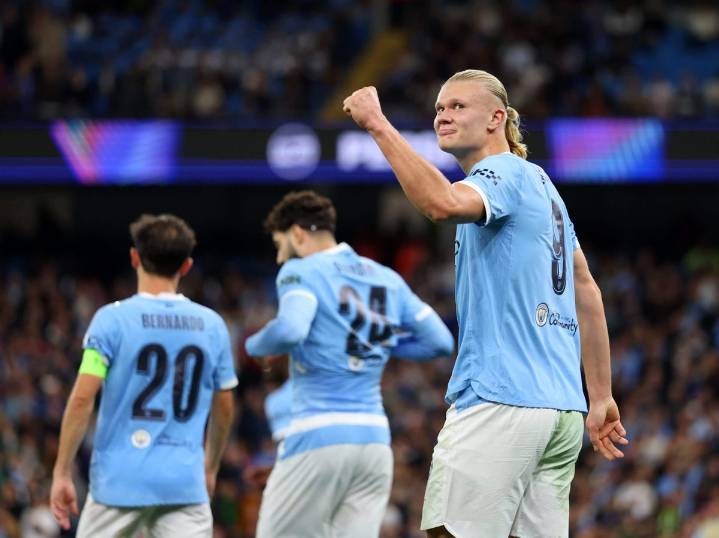 Manchester City 2 Napoli 0: Another Haaland record, De Bruyne's brief return, and Doku's quick feet