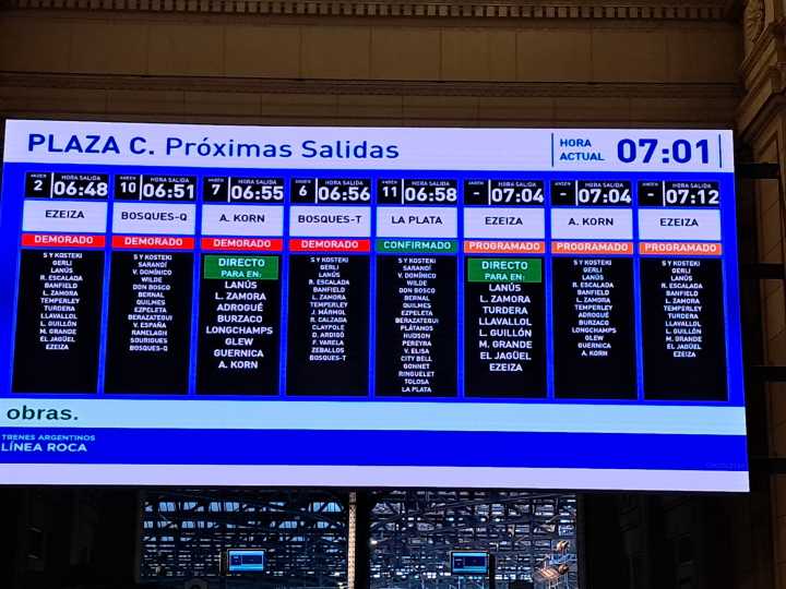 Los trenes circulan más lento en el AMBA por una medida de fuerza: hay demoras, cancelaciones y quejas de los pasajeros