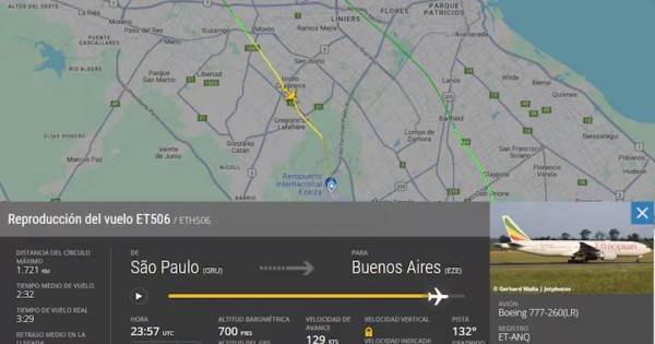 Susto: avión se declaró en emergencia y sobrevoló varias localidades de La Matanza