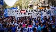 Familias, docentes y estudiantes tiñeron de colores el centro en defensa de la universidad