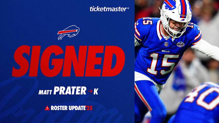 Bills sign K Matt Prater and P Cameron Johnston, release P Brad Robbins