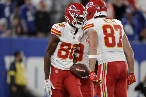 Patrick Mahomes y los Chiefs vencen 22-9 a los Giants para su primera victoria esta temporada