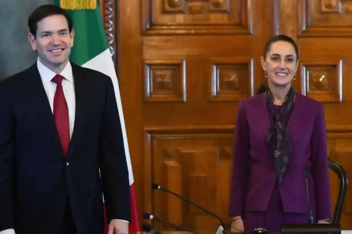 Claudia Sheinbaum acuerda con Marco Rubio programa de cooperación en seguridad fronteriza