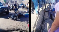Doble fractura en huesos de jubilado ocasionó choque de moto y carro