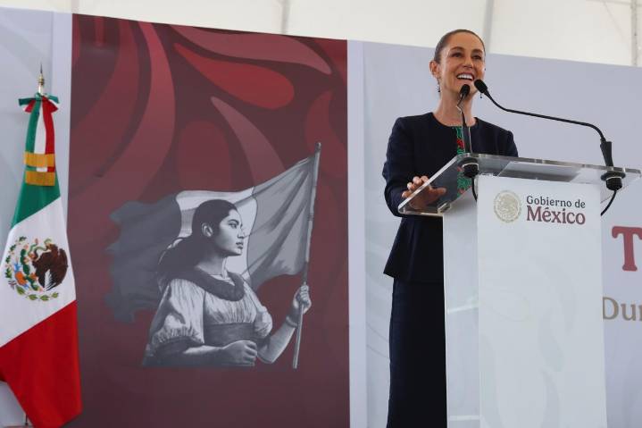 Gira de rendición de cuentas: Sheinbaum anuncia programa para impulsar producción de carne en Durango