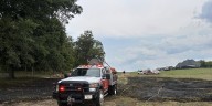 Tractor fire turns into 2-acre brush fire in Williamson County
