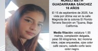 Se busca a Noreli Ibeth Guadarrama Sánchez de 16 años