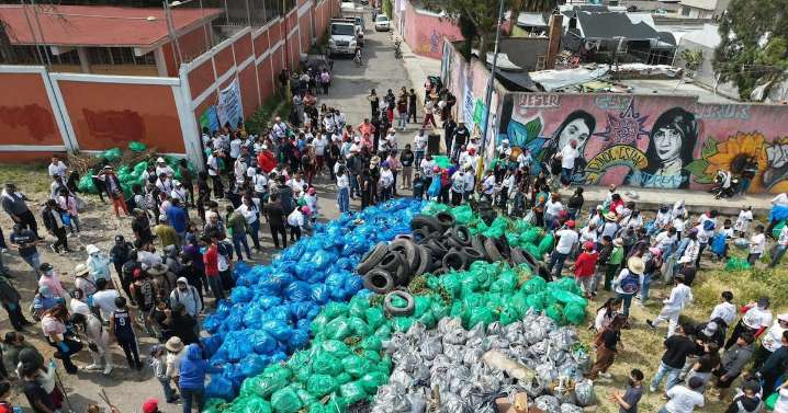 Esto no le gusta al ‘Ecoloco’: 150 mil personas participan en recolección de basura en Ecatepec