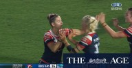 Roosters half nails field goal