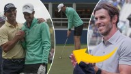 Andy Murray manages eagle at the 18th at Wentworth...with the help of Gareth Bale's drive!