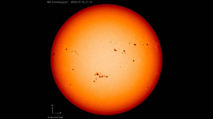 Where is the sun in its current 11