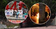 Petardos contra la policía, Palacio Municipal “amurallado”, así fue la marcha en protesta del caso Ayotzinapa a 11 años de la desparición de 43 normalistas