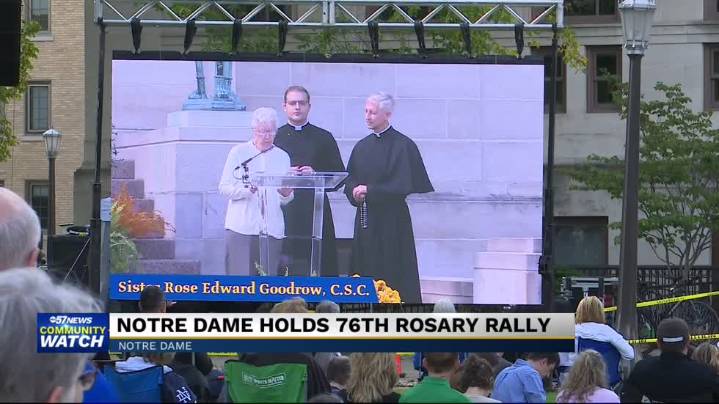 Rosary rally at Notre Dame honors decades