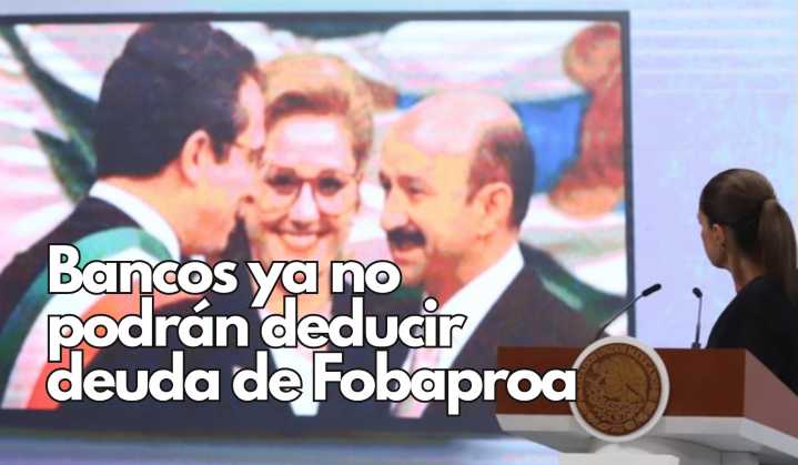 Sheinbaum anuncia reforma fiscal en 2026 por el caso FOBAPROA