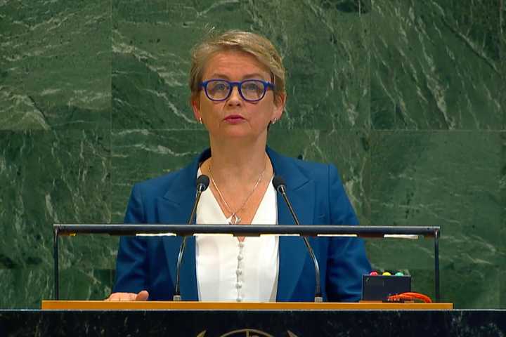 I stand before you today, beneath the emblem of the United Nations, to confirm the historic decision of the British government to recognise the state of Palestine: UK Statement at the High-Level Confe