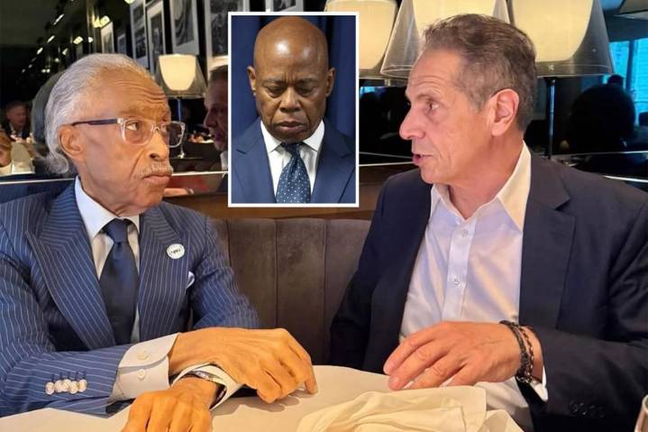 Andrew Cuomo meets with Al Sharpton to court endorsement as amid NYC mayoral race