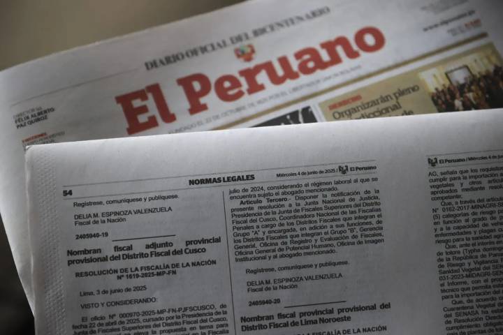 Estas son las normas legales más importantes del sábado 6 de setiembre del 2025