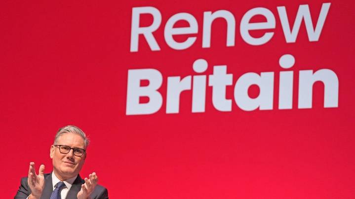 UK's Starmer hopes a vision of 'renewal' can silence doubts about his leadership