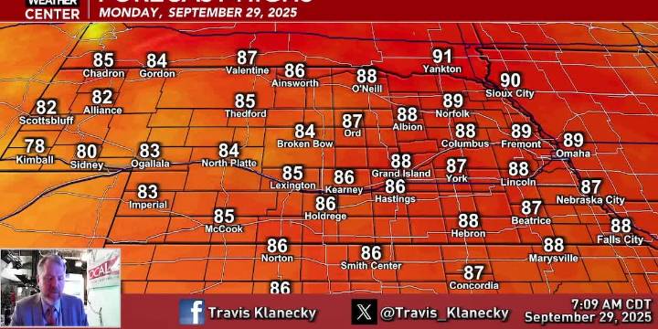 Very warm weather sticking around as September turns to October