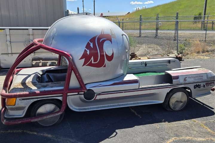 WSU Helmet Car Sells for $8,000 to Lucky Fan