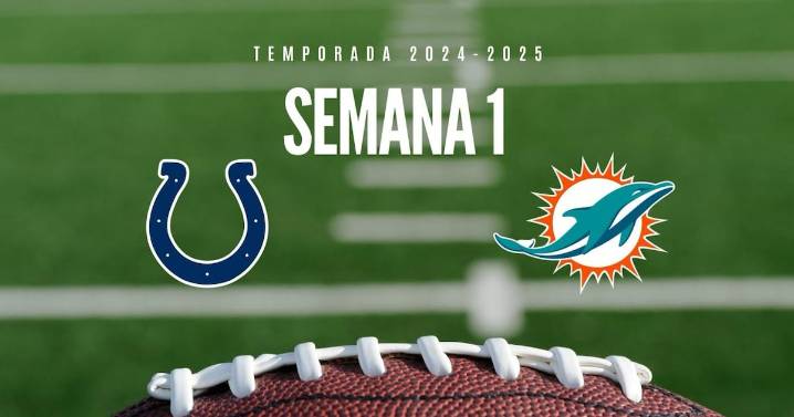 Dónde ver EN VIVO Y GRATIS el Indianápolis Colts vs Miami Dolphins; Semana 1 de la NFL