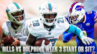 Bills-Dolphins Fantasy Football Week 3 Start ‘Em, Sit ‘Em