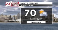 A calm but cooler Wednesday