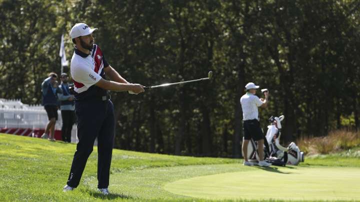 Hat on for Patrick Cantlay at Bethpage, where he'll play for multiple organizations