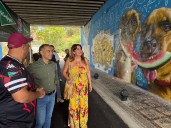 La Liga Nacional de Grafiti llena de color el túnel de Torrequebrada
