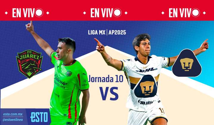 Juárez vs Pumas: Sigue en vivo el juego de la jornada 10 del Apertura 2025