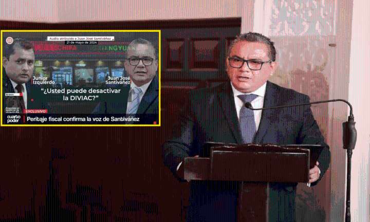 Confirmado: según peritaje de la Fiscalía, sí es la voz de Juan José Santiváñez en audio de ‘Culebra’