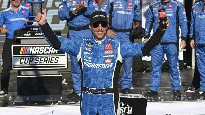 NASCAR Cup Series drivers recap Enjoy Illinois 300 won by Denny Hamlin