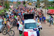 Con más de mil participantes, se realizó la bicicleteada de la Primavera de la Paz