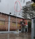 Rayo impactó en el Colegio Reino de España en pleno centro de Quilmes