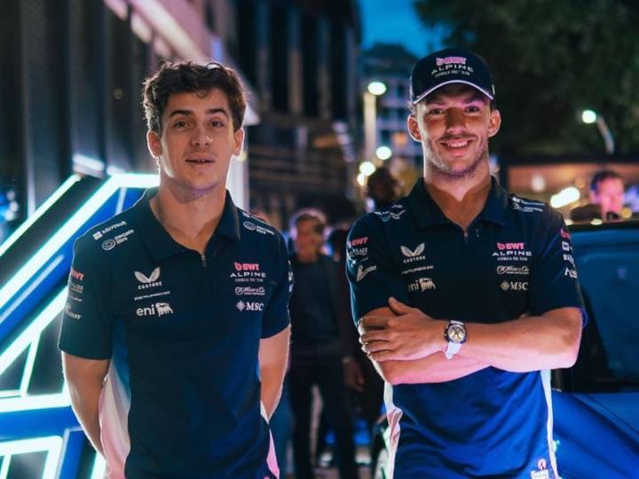 Colapinto derrotó a Gasly en un divertido desafío sobre futbolistas