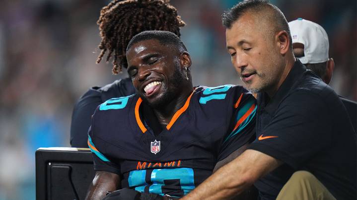 Dolphins star Tyreek Hill’s injury feared ‘worse’ than knee dislocation