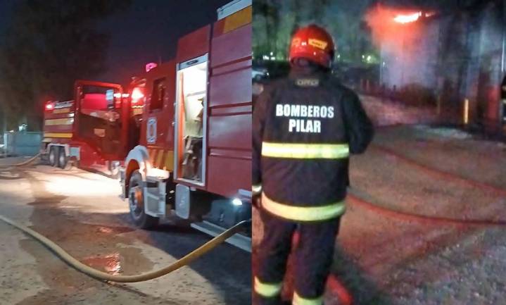 Se incendió un galpón de la fábrica Dahi en Villa Rosa