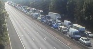 M1 closed live updates as 'serious collision' shuts motorway and air ambulance lands