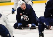 Jonathan Toews makes his NHL debut with the Winnipeg Jets