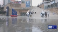 Patriots fans brave weather to support team in season opener