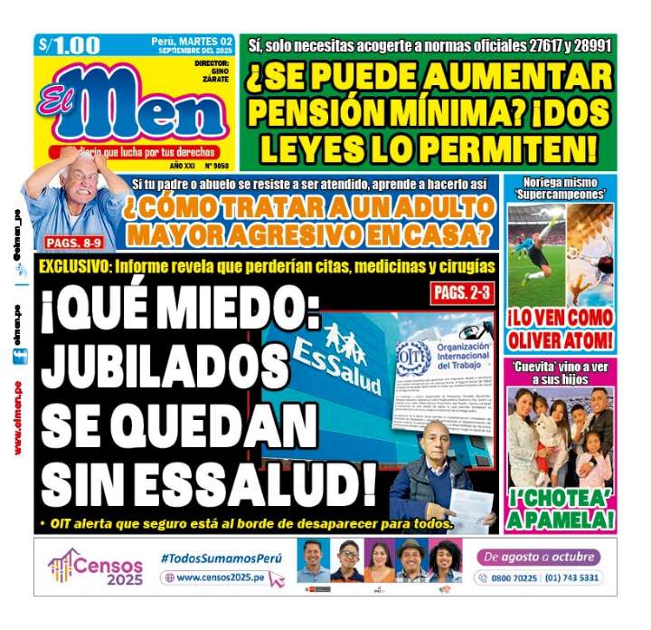 Portada Diario El Men (02/09/2025)