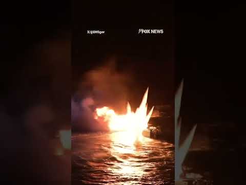 NEW: US Coast Guard intercepts and destroys drug boat during Operation Pacific Viper #shorts #new