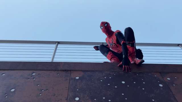 Greenville Spider-Man saves two stuck on downtown waterfall