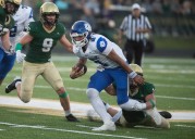 See our favorite photos as Lumen Christi football battles GR Catholic Central
